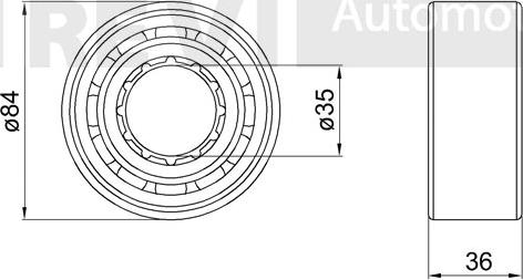 Trevi Automotive WB1942 - Комплект підшипника маточини колеса autozip.com.ua