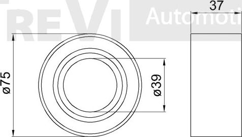 Trevi Automotive WB1630 - Комплект підшипника маточини колеса autozip.com.ua