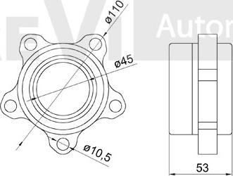 Trevi Automotive WB1677 - Комплект підшипника маточини колеса autozip.com.ua