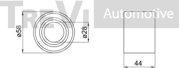 Trevi Automotive WB1006 - Комплект підшипника маточини колеса autozip.com.ua