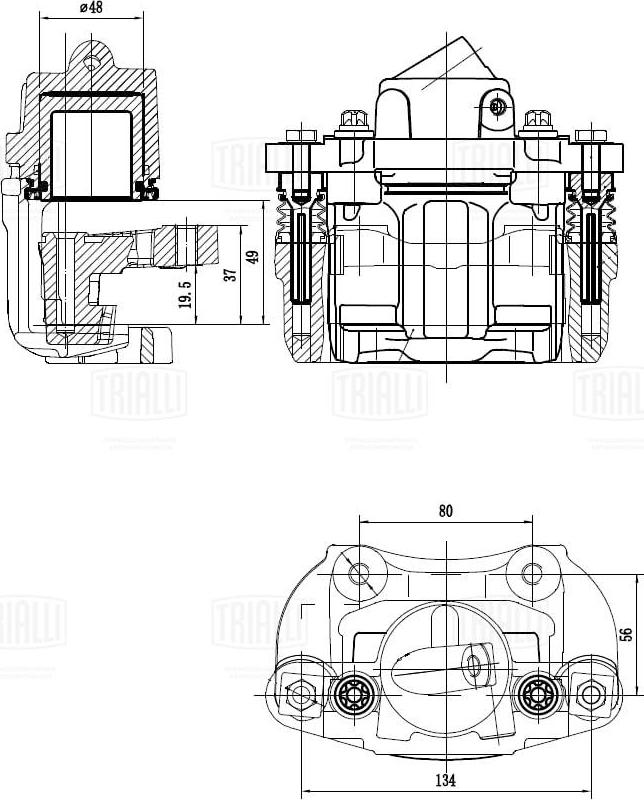 Trialli CF 409 - Гальмівний супорт autozip.com.ua