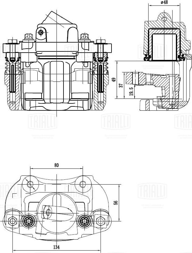 Trialli CF 419 - Гальмівний супорт autozip.com.ua