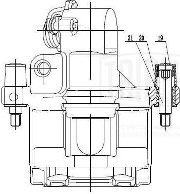 Trialli CF 095112 - Гальмівний супорт autozip.com.ua