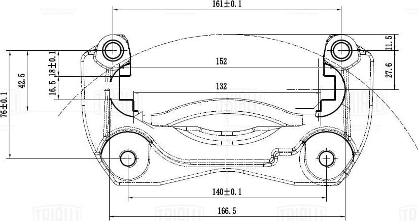 Trialli CF 012069 - Ремкомплект, гальмівний супорт autozip.com.ua