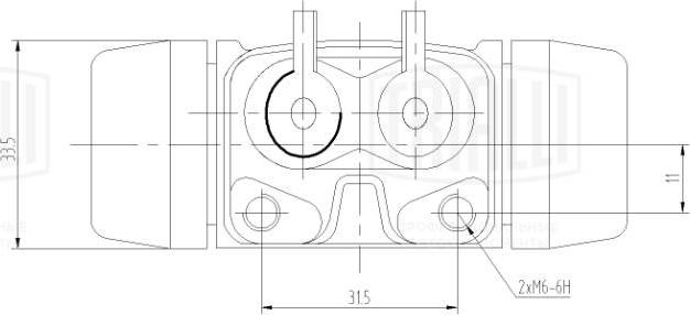 Trialli CF 084204 - Колісний гальмівний циліндр autozip.com.ua