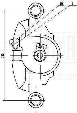 Trialli CF 084730 - Гальмівний супорт autozip.com.ua