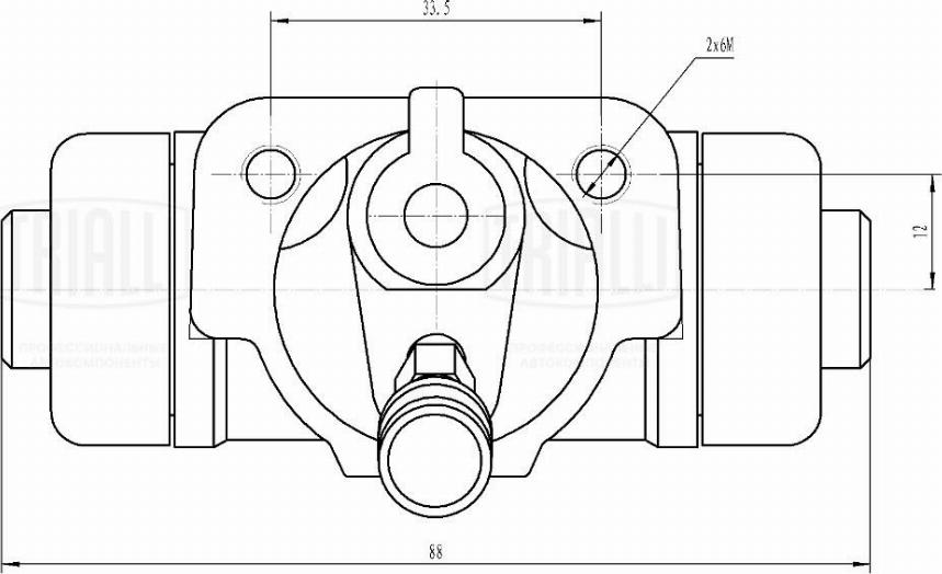 Trialli CF 0303 - Колісний гальмівний циліндр autozip.com.ua