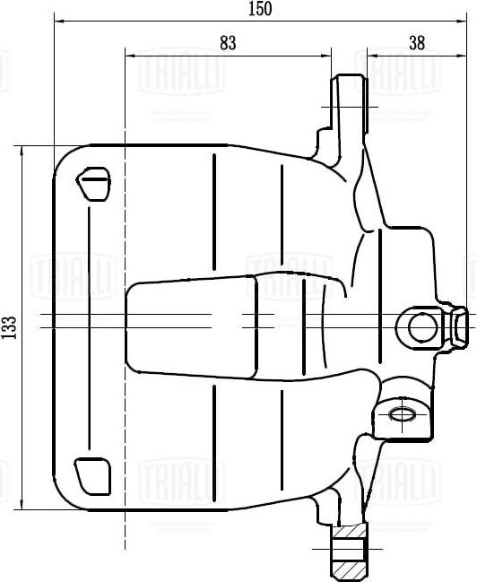Trialli CF 103567 - Гальмівний супорт autozip.com.ua