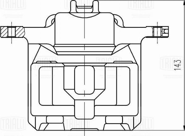 Trialli CF 800449 - Гальмівний супорт autozip.com.ua