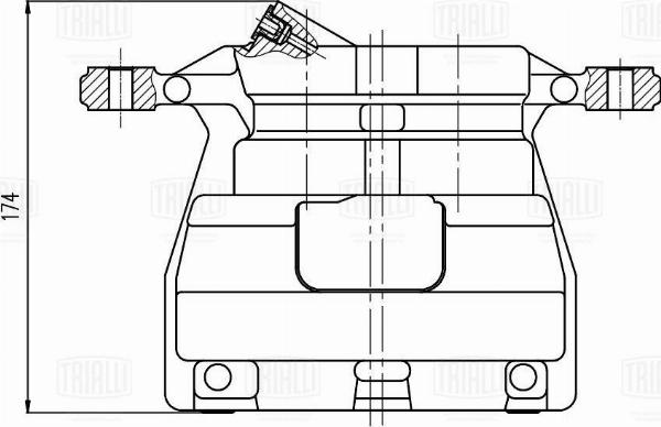 Trialli CF 800439 - Гальмівний супорт autozip.com.ua
