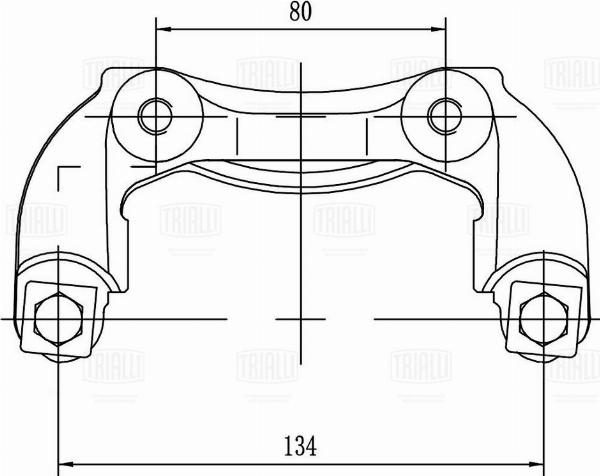 Trialli CF 350146 - Ремкомплект, гальмівний супорт autozip.com.ua