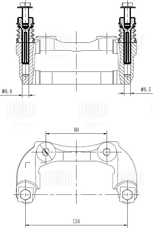 Trialli CF 350147 - Ремкомплект, гальмівний супорт autozip.com.ua