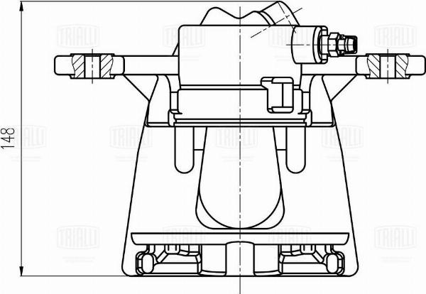 Trialli CF 204501 - Гальмівний супорт autozip.com.ua