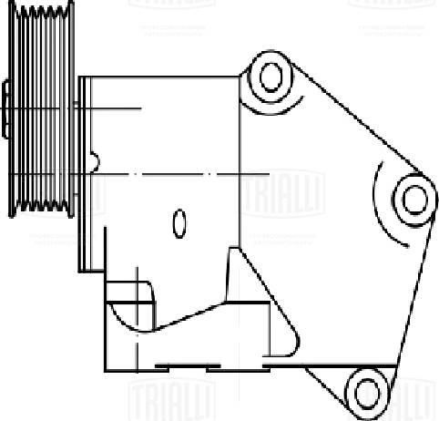 Trialli CM 5501 - Натягувач ременя, клинові зуб. autozip.com.ua