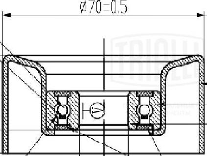 Trialli CM 5638 - Натягувач ременя, клинові зуб. autozip.com.ua