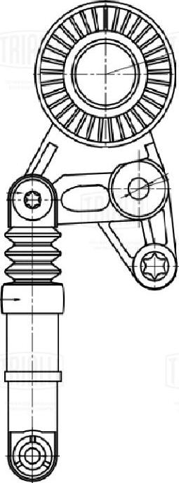 Trialli CM 5382 - Натягувач ременя, клинові зуб. autozip.com.ua