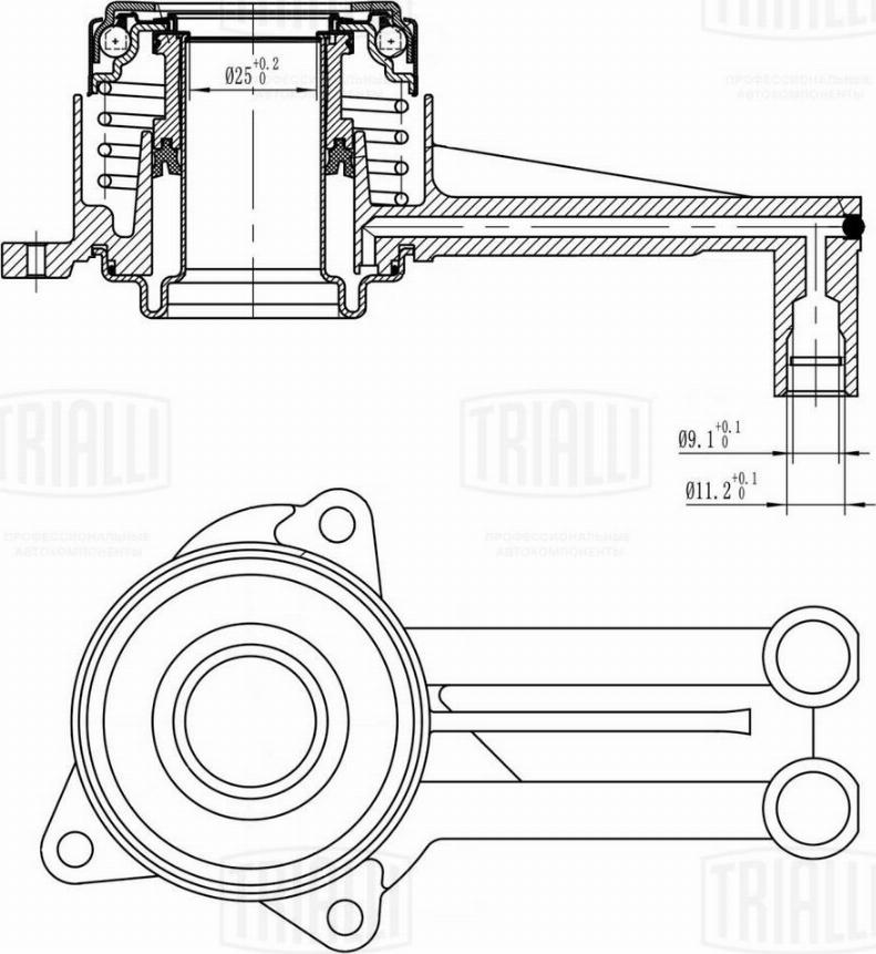 Trialli CT 1004 - Центральний вимикач, система зчеплення autozip.com.ua