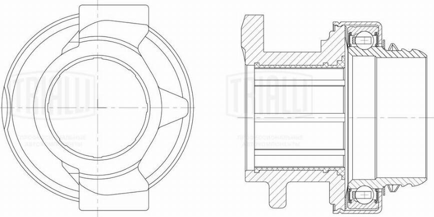Trialli CT 122 - Вичавний підшипник autozip.com.ua