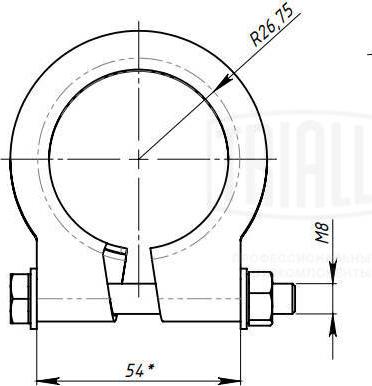 Trialli ECLP 54 - Кронштейн, втулка, система випуску autozip.com.ua