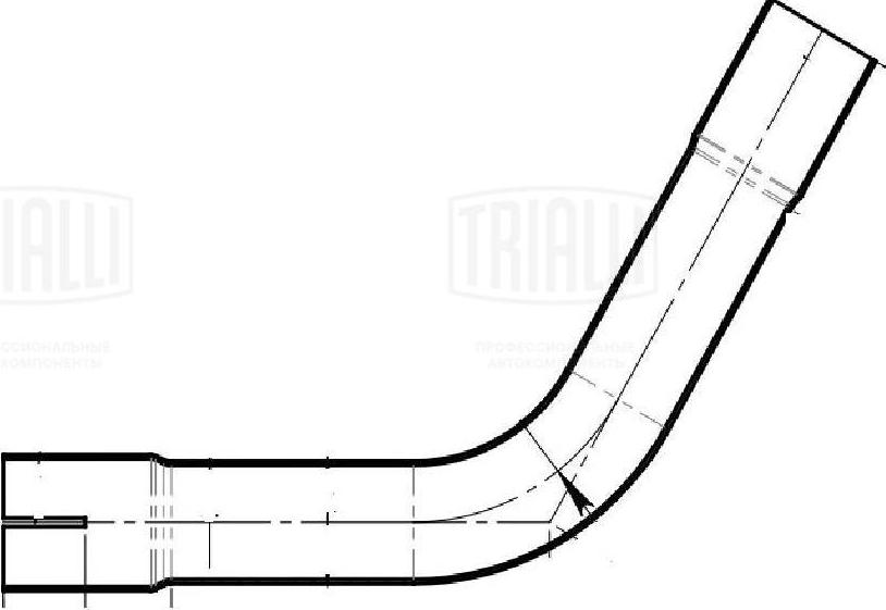 Trialli EMC 0438 - Труба вихлопного газу, універсальна autozip.com.ua