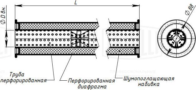 Trialli EMM 3213 - Середній / кінцевий глушник ОГ autozip.com.ua