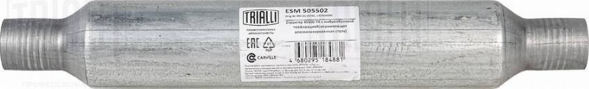 Trialli ESM 505502 - Середній глушник вихлопних газів, універсальний autozip.com.ua