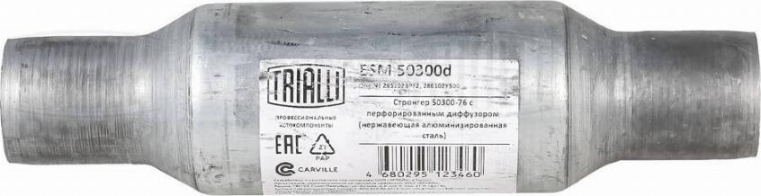 Trialli ESM 50300d - Середній глушник вихлопних газів, універсальний autozip.com.ua