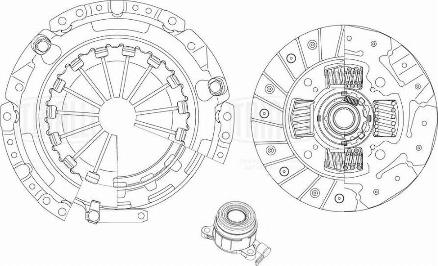 Trialli FR 1913 - Комплект зчеплення autozip.com.ua