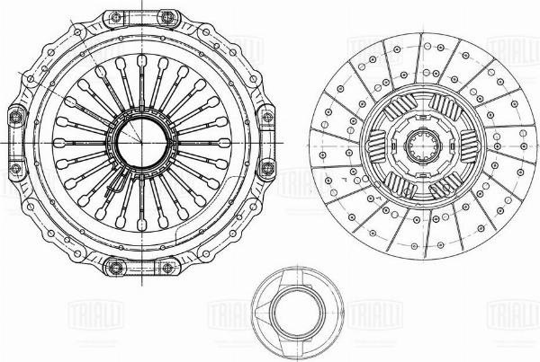 Trialli FR 837 - Комплект зчеплення autozip.com.ua