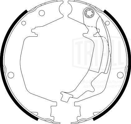 Trialli GF 4404 - Комплект гальм, ручник, парковка autozip.com.ua