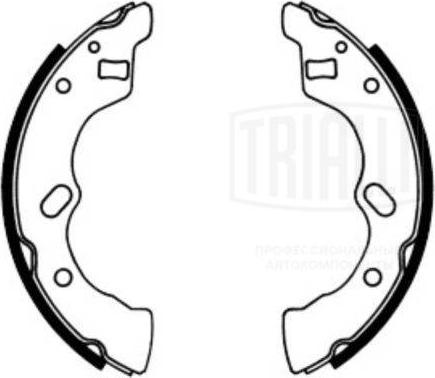 Trialli GF 4546 - Комплект гальм, барабанний механізм autozip.com.ua