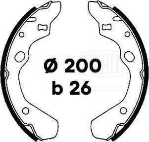 Trialli GF 4555 - Комплект гальм, барабанний механізм autozip.com.ua