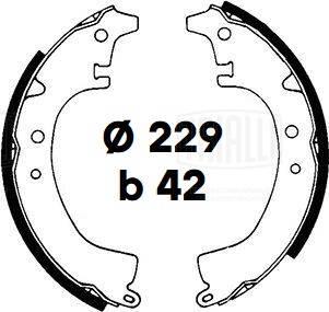 Trialli GF 4515 - Комплект гальм, барабанний механізм autozip.com.ua