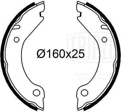 Trialli GF 4600 - Комплект гальм, ручник, парковка autozip.com.ua