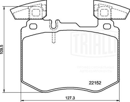 Trialli PF 4400 - Гальмівні колодки, дискові гальма autozip.com.ua