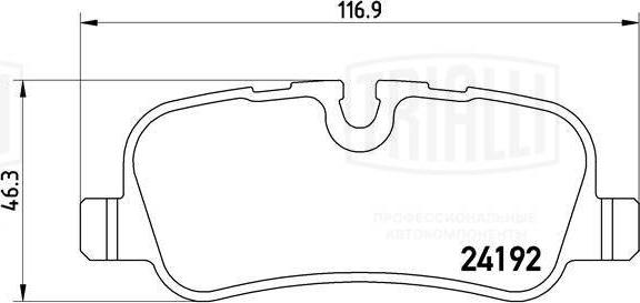 Trialli PF 4047 - Гальмівні колодки, дискові гальма autozip.com.ua