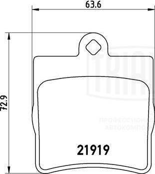 Trialli PF 4057 - Гальмівні колодки, дискові гальма autozip.com.ua