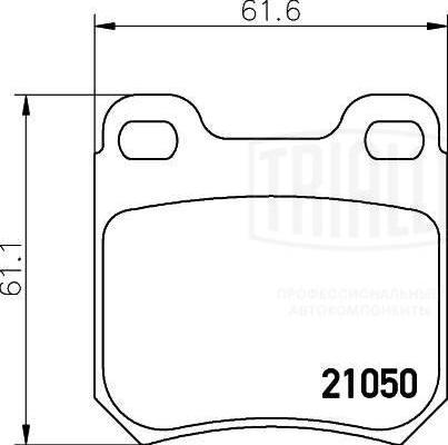 Trialli PF 4083 - Гальмівні колодки, дискові гальма autozip.com.ua