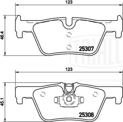 Trialli PF 4139 - Гальмівні колодки, дискові гальма autozip.com.ua