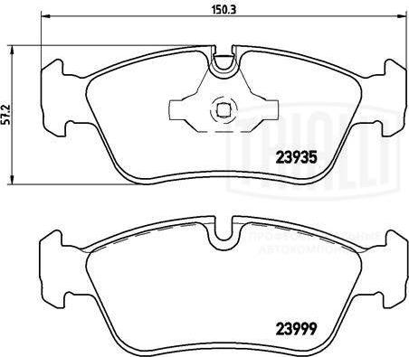 Trialli PF 4182 - Гальмівні колодки, дискові гальма autozip.com.ua