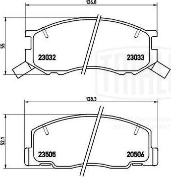 Trialli PF 4340 - Гальмівні колодки, дискові гальма autozip.com.ua