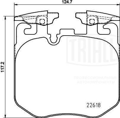 Trialli PF 4213 - Гальмівні колодки, дискові гальма autozip.com.ua