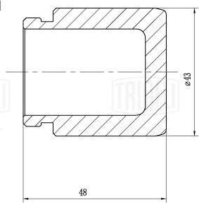 Trialli RCF 012113P - Поршень, корпус скоби гальма autozip.com.ua
