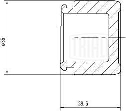 Trialli RCF 032114 - Поршень, корпус скоби гальма autozip.com.ua