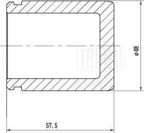 Trialli RCF 103566B - Поршень, корпус скоби гальма autozip.com.ua