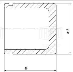 Trialli RCF 103568 - Поршень, корпус скоби гальма autozip.com.ua