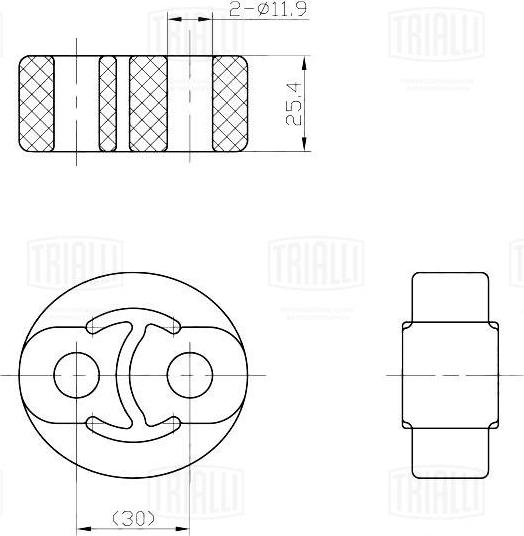 Trialli RM 0200 - Кронштейн, втулка, система випуску autozip.com.ua