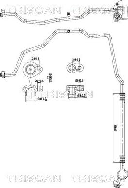 Triscan 9010 29009 - Трубопровід високого / низького тиску, кондиціонер autozip.com.ua