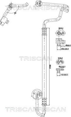 Triscan 9010 29006 - Трубопровід високого / низького тиску, кондиціонер autozip.com.ua