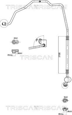Triscan 9010 29008 - Трубопровід високого / низького тиску, кондиціонер autozip.com.ua